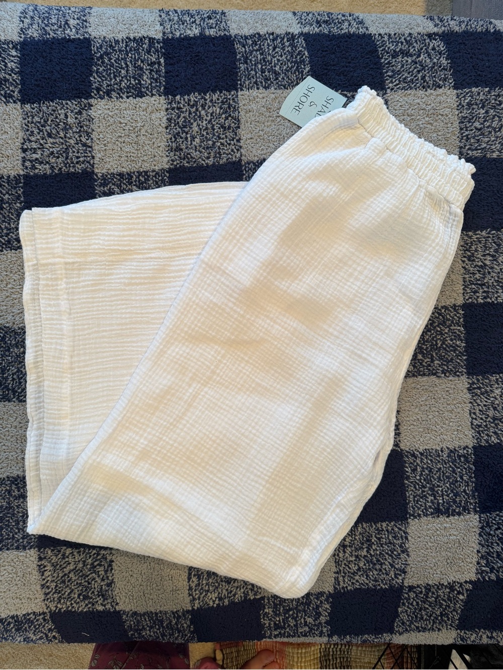Shade & Shore White Gauze Swim Coverup Pants
